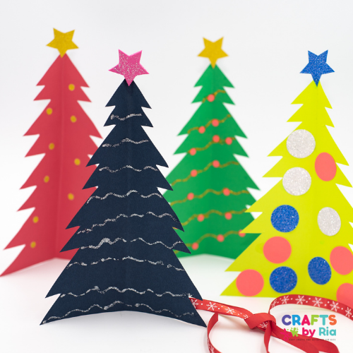 Easy Paper Christmas Tree Craft Easy Paper Christmas Tree Craft