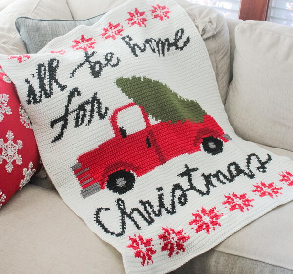 Ill Be Home For Christmas Throw I'll Be Home For Christmas Throw