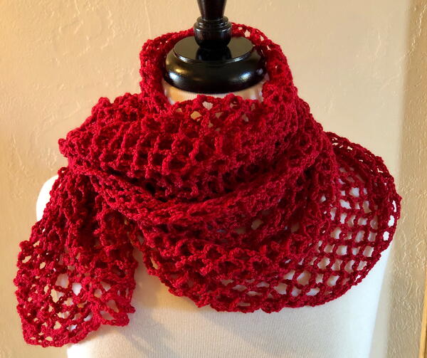 Beginners Lattice Crochet Scarf Pattern Beginners Lattice Crochet Scarf Pattern