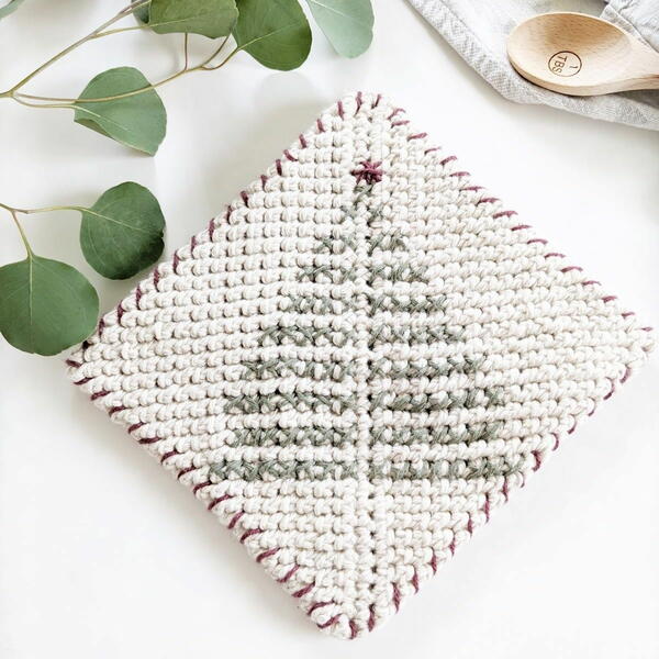 Crochet Christmas Tree Potholder Crochet Christmas Tree Potholder