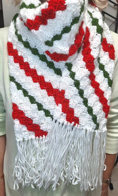 C2C Candy Cane Scarf C2C Candy Cane Scarf