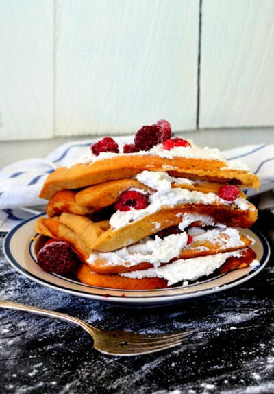 Vegan Banana Coconut Waffles Vegan Banana Coconut Waffles