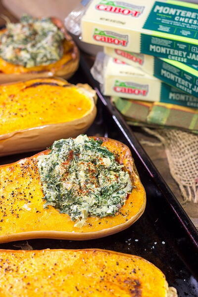 Spinach Artichoke Stuffed Squash Spinach Artichoke Stuffed Squash