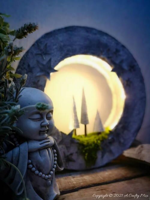 Faux Concrete Christmas Light Faux Concrete Christmas Light