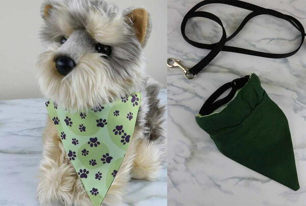 Cute Dog Bandana Collar With Pattern Cute Dog Bandana Collar With Pattern