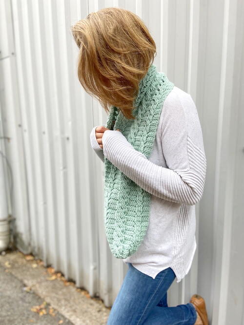 Mint Crochet Cable Scarf Pattern Mint Crochet Cable Scarf Pattern