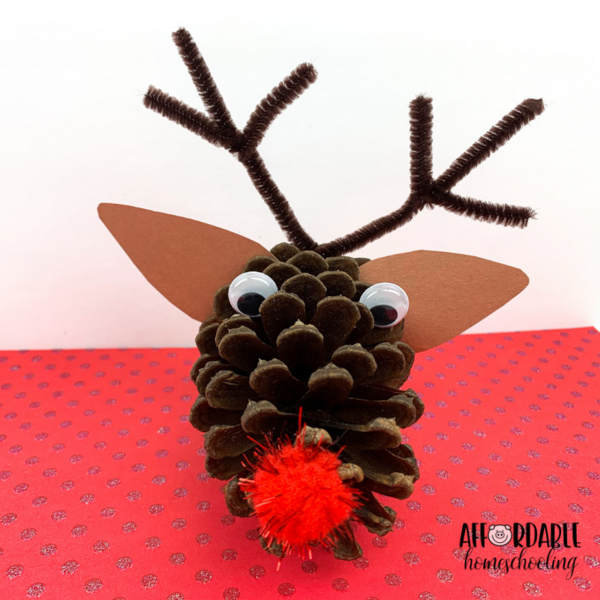Rudolph Pine Cone Craft Rudolph Pine Cone Craft