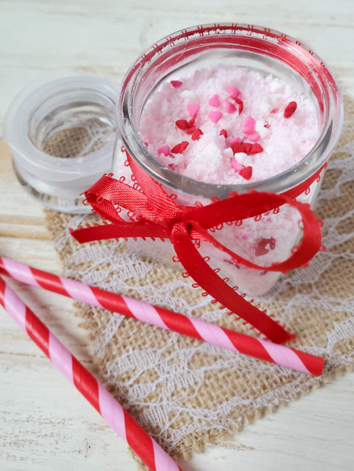 Easy Bubbling Bath Salts Recipe For Valentines Day Easy Bubbling Bath Salts Recipe For Valentine’s Day