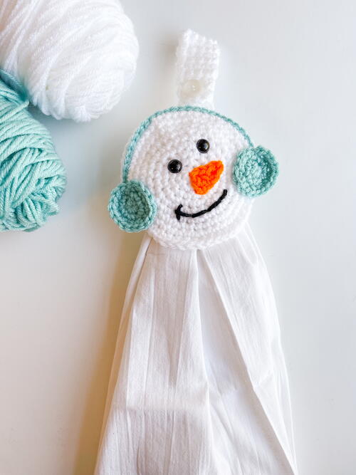 Snowman Towel Topper Snowman Towel Topper