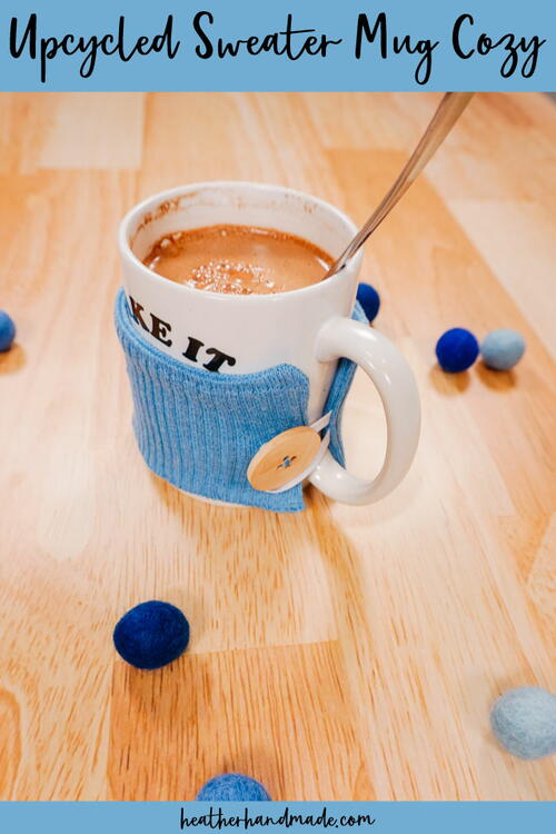 Diy Upcycled Sweater Mug Cozy Diy Upcycled Sweater Mug Cozy