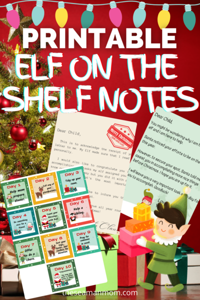 Elf On The Shelf Printable Cards Elf On The Shelf Printable Cards