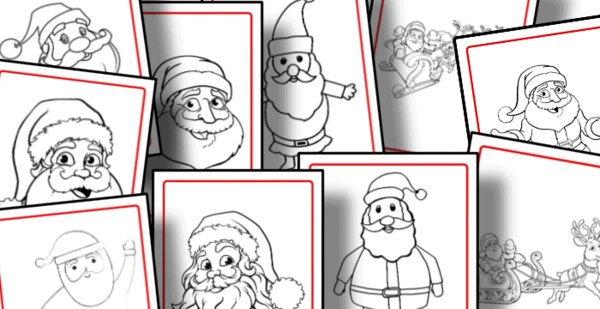 Santa Coloring Pages Santa Coloring Pages