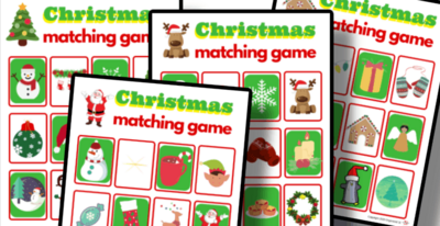 Christmas Memory Matching Game