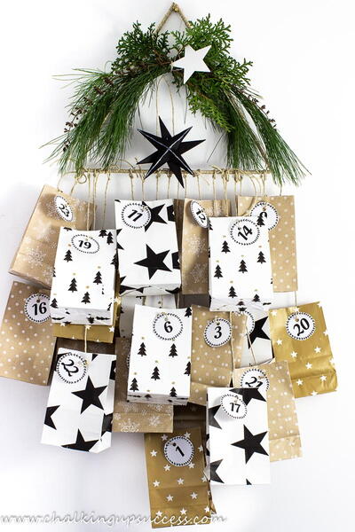 Paper Bag Advent Calendar Diy