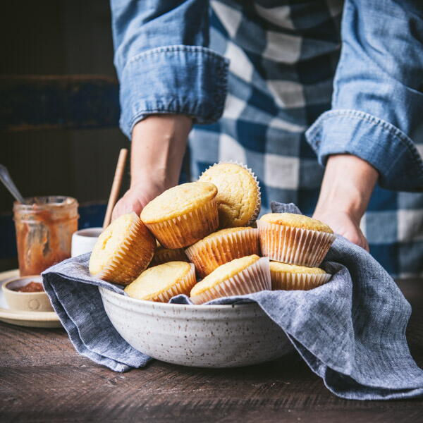 Sweet Brown Sugar Cornbread Muffins Sweet Brown Sugar Cornbread Muffins
