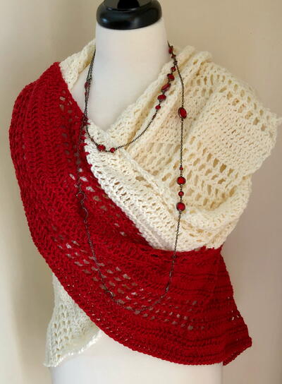 Holiday Celebration Crochet Poncho Wrap