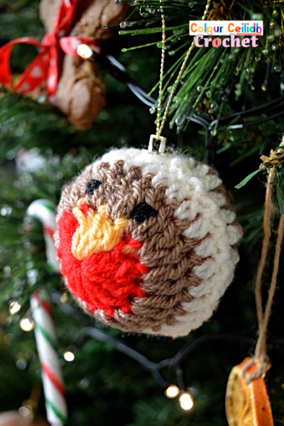 Crochet Robin Bauble Crochet Robin Bauble