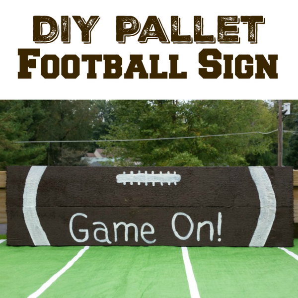 Diy Pallet Football Sign Diy Pallet Football Sign