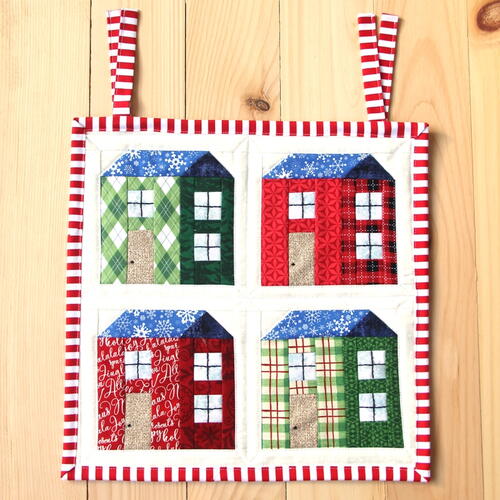 Homes For The Holidays Mini Quilt Homes For The Holidays Mini Quilt