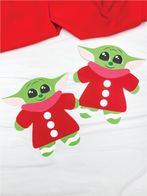 Baby Yoda Gingerbread Man Craft Baby Yoda Gingerbread Man Craft
