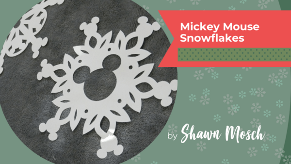 Mickey Mouse Snowflake Window Clings