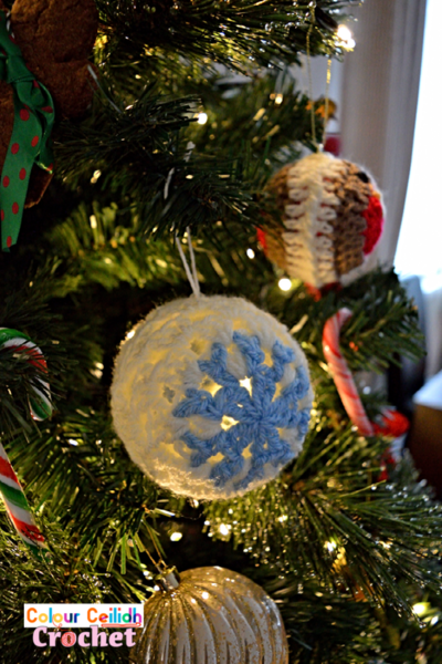 Crochet Snowflake Bauble Crochet Snowflake Bauble