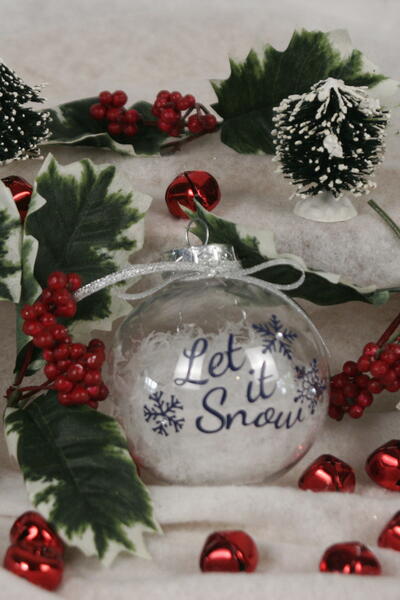 Let It Snow Christmas Ornament