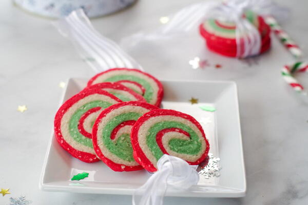 Christmas Pinwheel Cookies Christmas Pinwheel Cookies