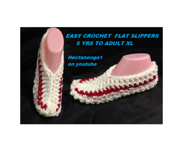 Crochet Slippers Worked Flat Crochet Slippers Worked Flat