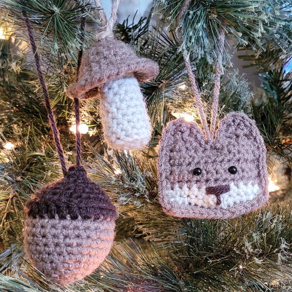 Woodland Ornament Trio Woodland Ornament Trio