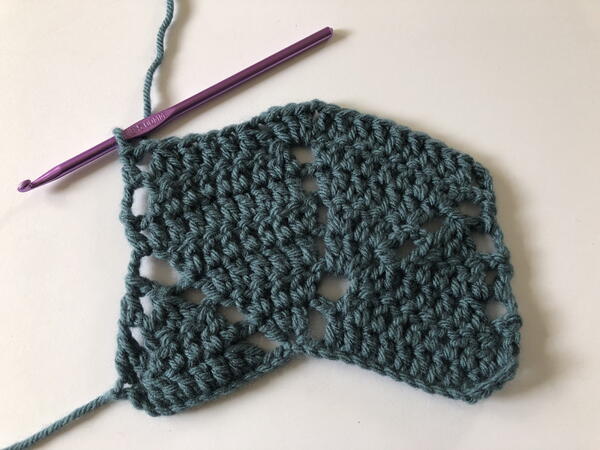 Crochet Leaf Stitch 9