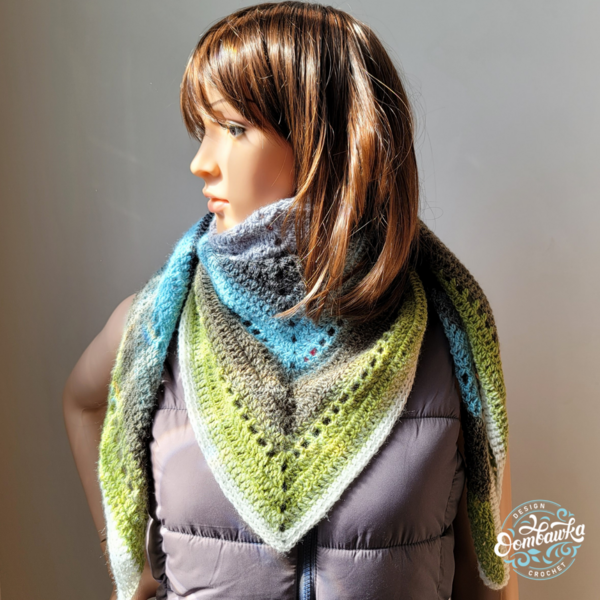 One Skein Frankie Triangle Scarf One Skein Frankie Triangle Scarf