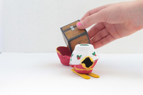 Egg Carton Santas Sleigh Craft Egg Carton Santas Sleigh Craft