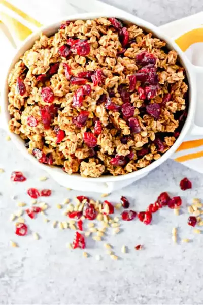 Crunchy Homemade Cranberry Maple Granola Crunchy Homemade Cranberry Maple Granola