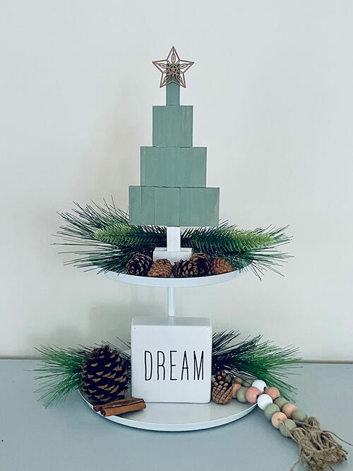 Dollar Tree Jenga Block Christmas Tree Dollar Tree Jenga Block Christmas Tree