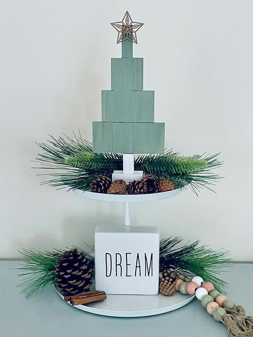 Dollar Tree Jenga Block Christmas Tree Dollar Tree Jenga Block Christmas Tree