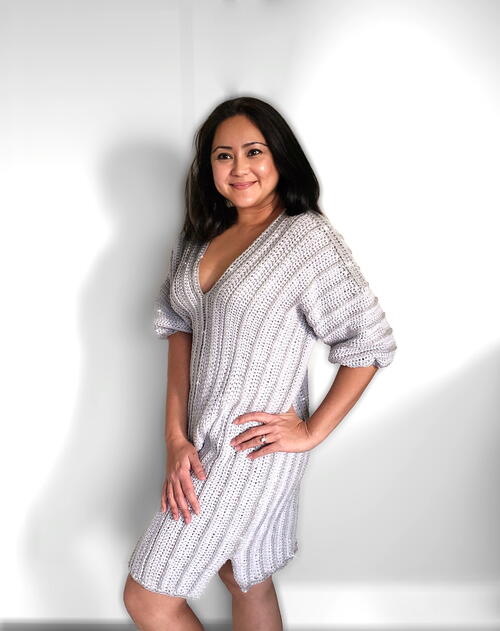 Shimmery Crochet Cocktail Dress Shimmery Crochet Cocktail Dress