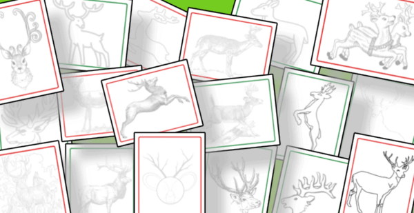 Free Reindeer Coloring Pages Free Reindeer Coloring Pages