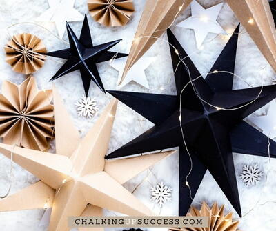 3d Paper Stars Step-by-step
