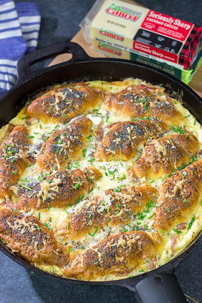 Ham And Cheese Croissant Casserole Ham And Cheese Croissant Casserole