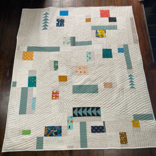 Modern Improv Scrap Quilt Modern Improv Scrap Quilt