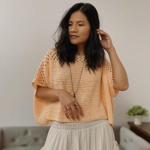 Poncho Style Crochet Top Poncho Style Crochet Top