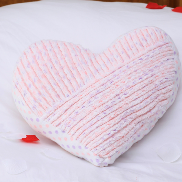 Faux Chenille Heart Pillow Tutorial Faux Chenille Heart Pillow Tutorial