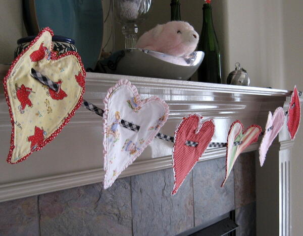 Ruffle Heart Banner Ruffle Heart Banner