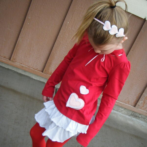 Lovely Valentines Shirt and Headband Tutorial Lovely Valentines Shirt and Headband Tutorial