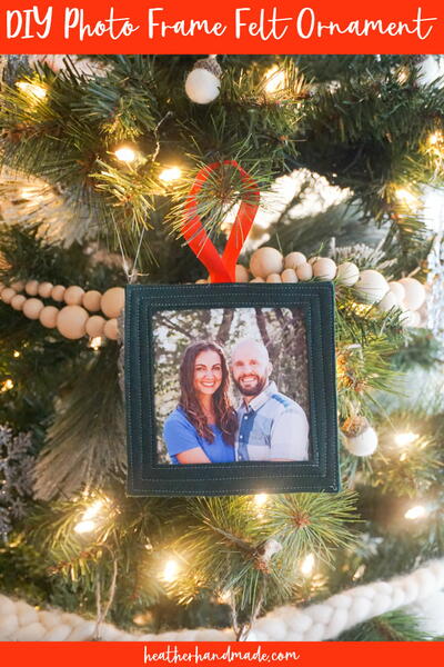 Diy Photo Frame Felt Ornament Diy Photo Frame Felt Ornament