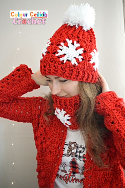 Crochet Snowflake Hat Cowl Crochet Snowflake Hat & Cowl