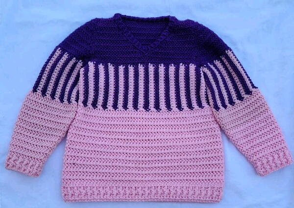 Crochet Stripes Sweater Pattern Crochet Stripes Sweater Pattern