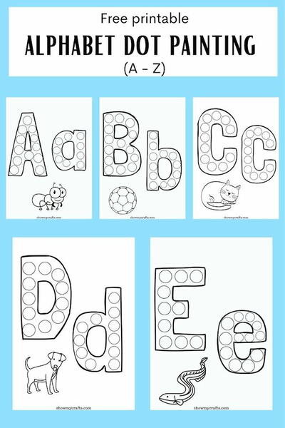 Alphabet Dot Marker Printables