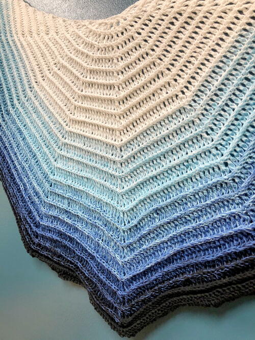 Blue Lace Agate Crochet Stole Blue Lace Agate Crochet Stole